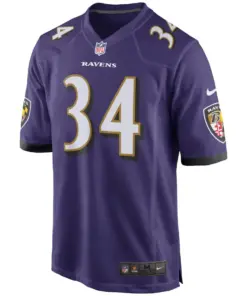 Alternative view of Alex Collins Baltimore Ravens Nike Game Jersey - Purple