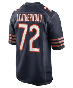 Alex Leatherwood Chicago Bears Nike Game Player Jersey - Navy - Image 4