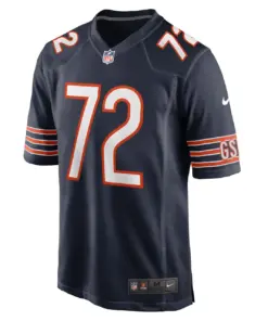 Alex Leatherwood Chicago Bears Nike Game Player Jersey - Navy - Image 3