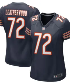 Alternative view of Alex Leatherwood Chicago Bears Nike Women's Game Player Jersey - Navy