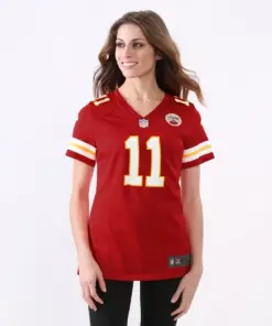 Alternative view of Alex Smith Kansas City Chiefs Nike Women's Game Jersey - Red