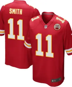 Alex Smith Kansas City Chiefs Nike Youth Team Color Game Jersey - Red