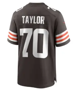 Alex Taylor Cleveland Browns Nike Team Game Player Jersey - Brown - Image 4