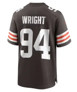 Alex Wright Cleveland Browns Nike Game Player Jersey - Brown - Image 4