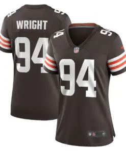 Alternative view of Alex Wright Cleveland Browns Nike Women's Game Player Jersey - Brown