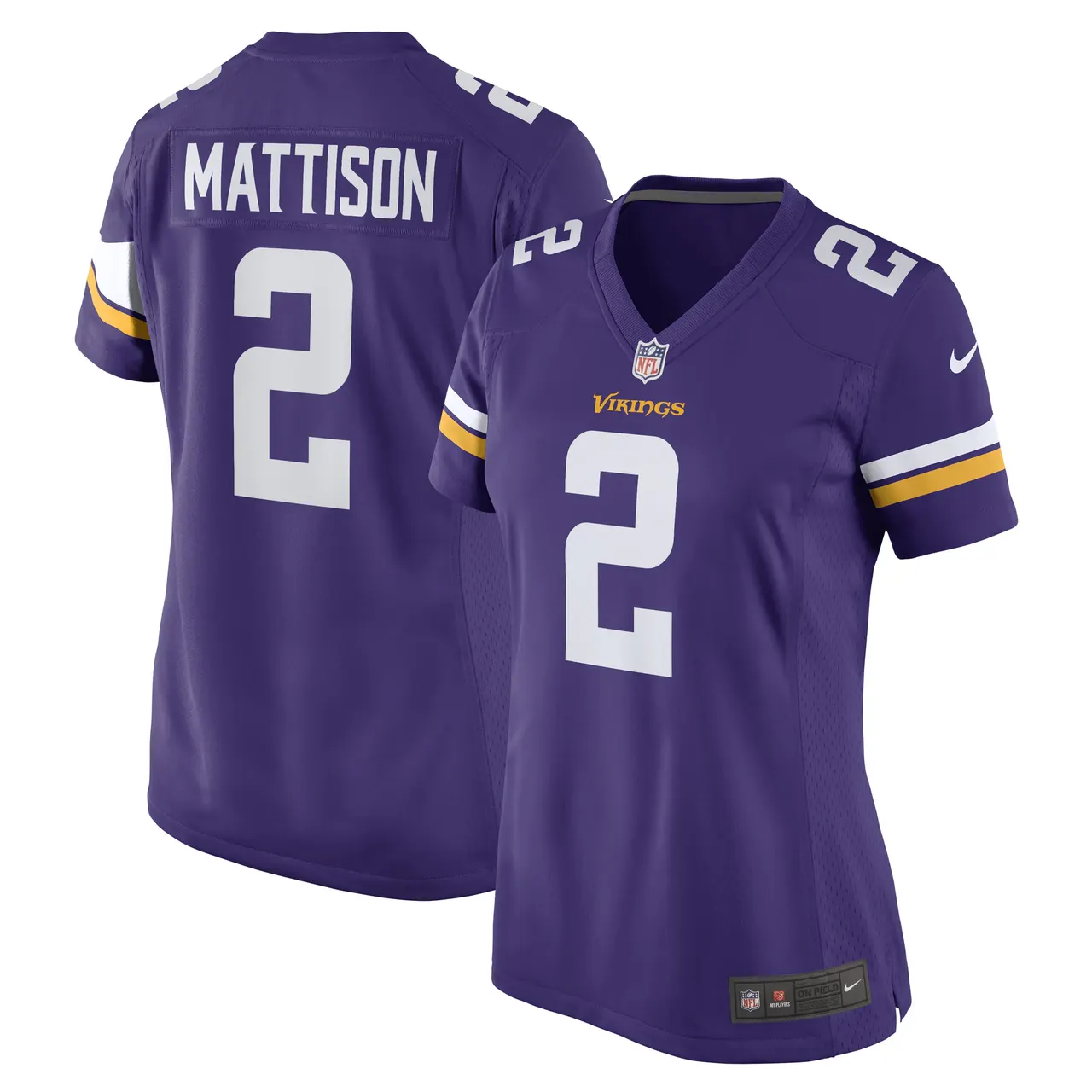 Alexander Mattison Minnesota Vikings Nike Women's Game Player Jersey - Purple - Image 2