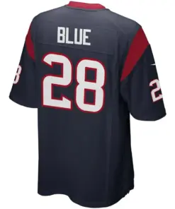 Alfred Blue Houston Texans Nike Youth Team Color Game Jersey - Navy - Image 3