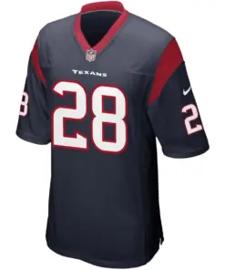 Alternative view of Alfred Blue Houston Texans Nike Youth Team Color Game Jersey - Navy