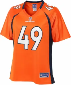 Alternative view of Alijah Holder Denver Broncos NFL Pro Line Women's Team Player Jersey - Orange