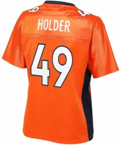 Alijah Holder Denver Broncos NFL Pro Line Women's Team Player Jersey - Orange - Image 3