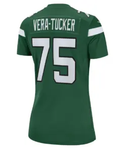 Alijah Vera-Tucker New York Jets Nike Women's Game Player Jersey - Gotham Green - Image 4