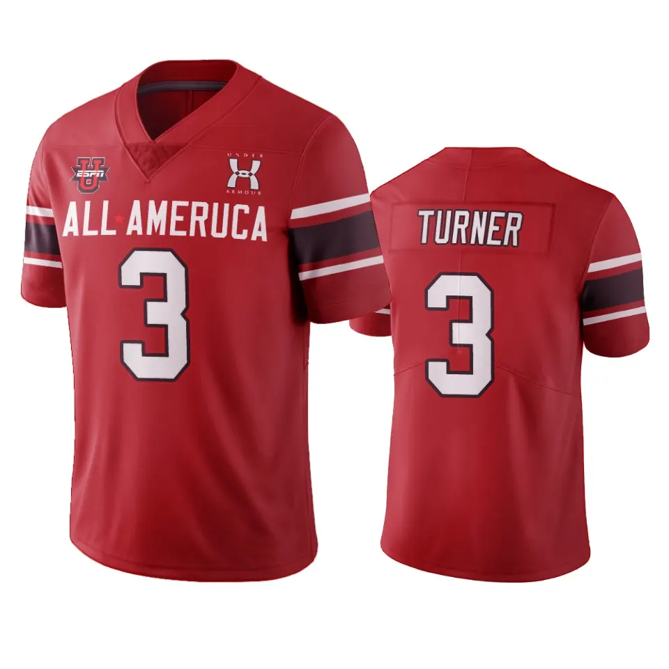 Turner Dallas Cowboys Under Armour 2021 All-America Game Jersey - Red