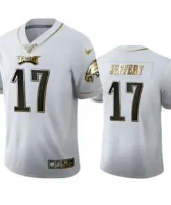 Alshon Jeffery Philadelphia Eagles Nike 100th Season Golden Edition Jersey - White