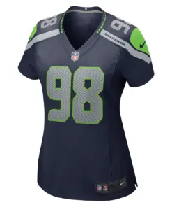 Alton Robinson Seattle Seahawks Nike Women's Game Jersey - College Navy - Image 3