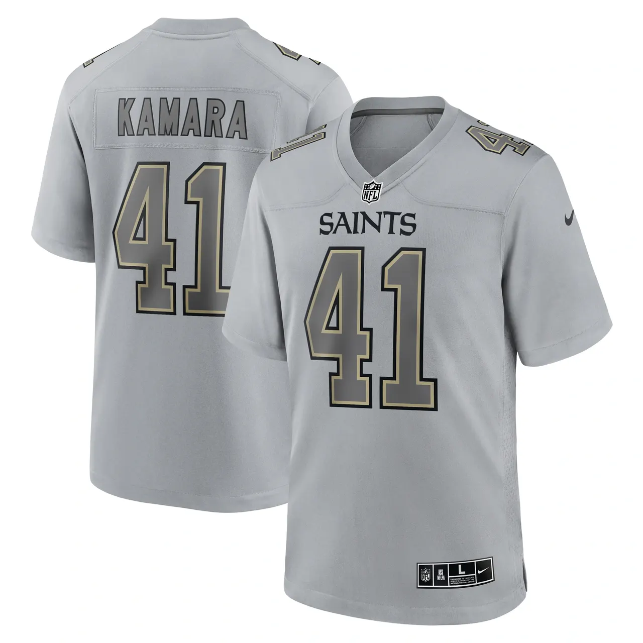 Alvin Kamara New Orleans Saints Nike Atmosphere Fashion Game Jersey - Gray - Image 2