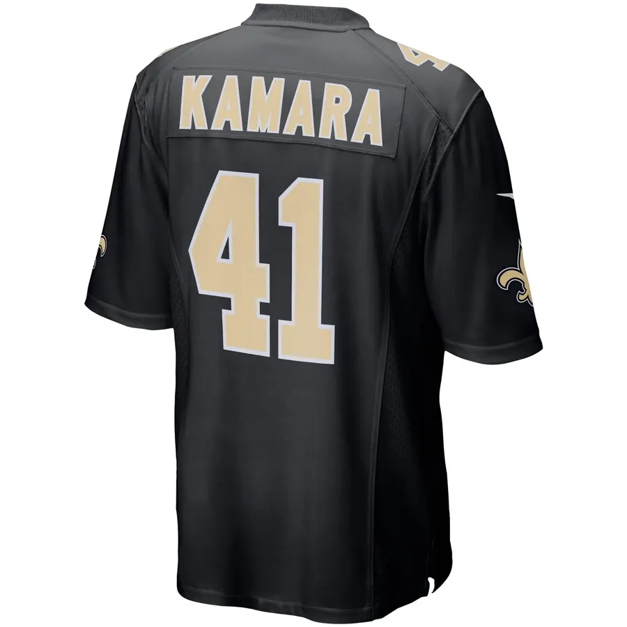 Alvin Kamara New Orleans Saints Nike Event Game Jersey - Black - Image 3