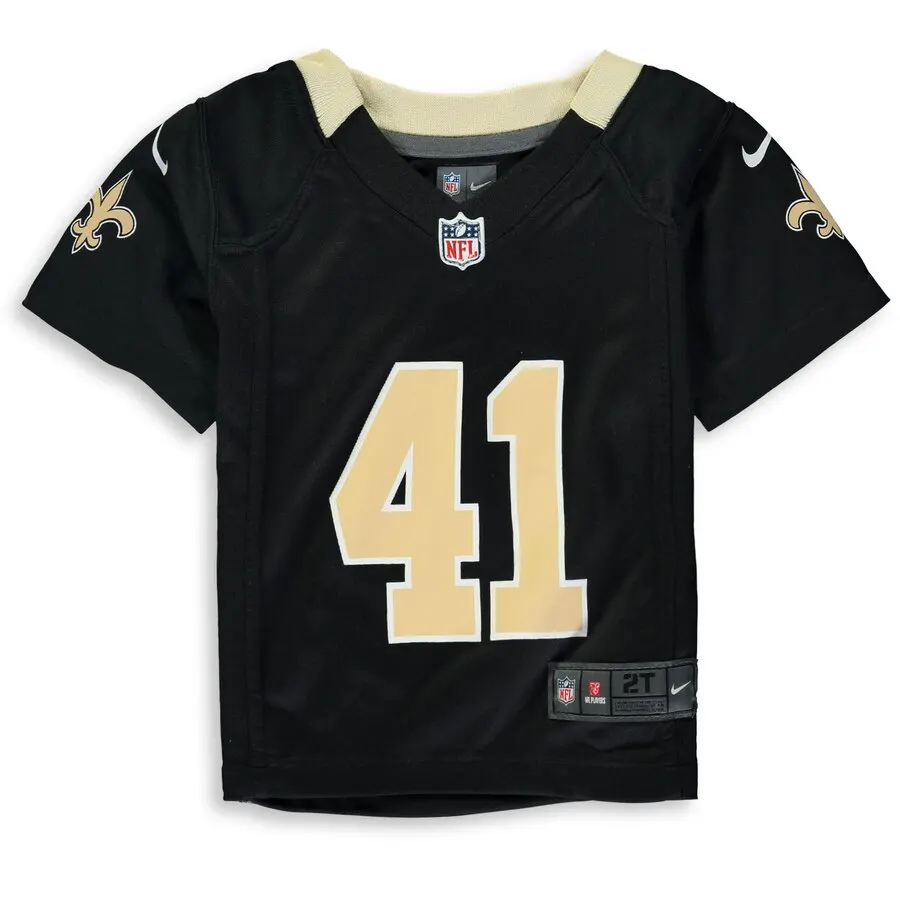 Alvin Kamara New Orleans Saints Nike Toddler Player Game Jersey - Black - Image 2