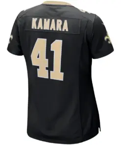 Alvin Kamara New Orleans Saints Nike Women's Game Player Jersey - Black - Image 4