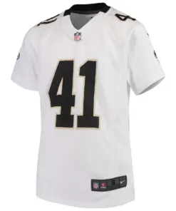 Alternative view of Alvin Kamara New Orleans Saints Nike Youth 2018 Game Jersey - White