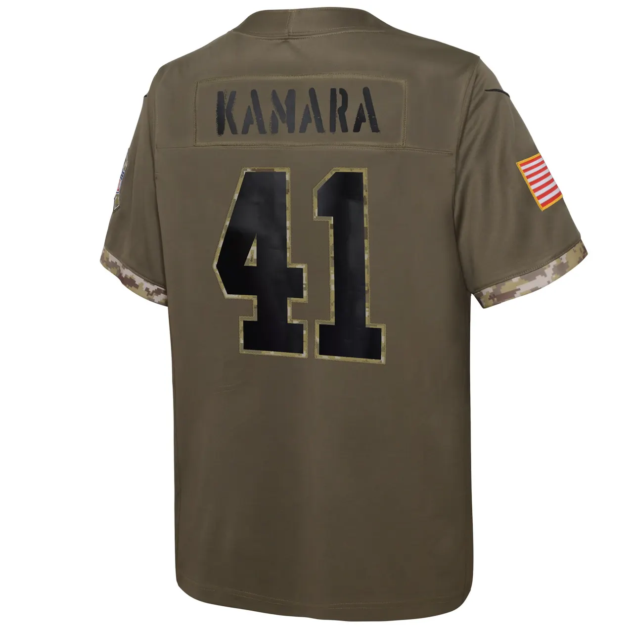 Alvin Kamara New Orleans Saints Nike Youth 2022 Salute to Service Player Limited Jersey - Olive - Image 4