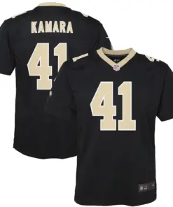 Alvin Kamara New Orleans Saints Nike Youth Color Rush Player Game Jersey - White - Image 7