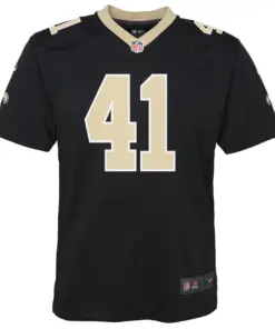 Alvin Kamara New Orleans Saints Nike Youth Color Rush Player Game Jersey - White - Image 3