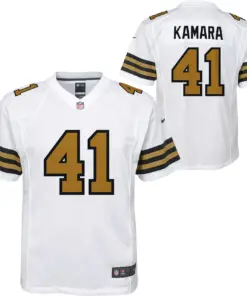 Alvin Kamara New Orleans Saints Nike Youth Game Jersey - Black - Image 9