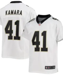 Alvin Kamara New Orleans Saints Nike Youth Game Jersey - Black - Image 14