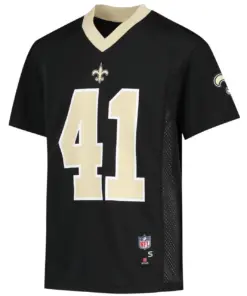 Alvin Kamara New Orleans Saints Fanatics Youth Replica Player Jersey - Black - Image 3
