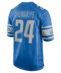 Amani Oruwariye Detroit Lions Nike Game Jersey - Royal Blue - Image 4
