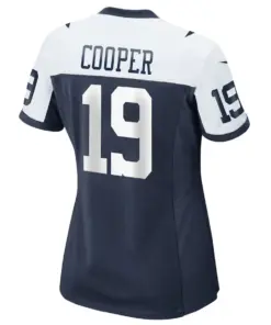 Amari Cooper Dallas Cowboys Nike Women's Throwback Game Jersey - Navy - Image 3