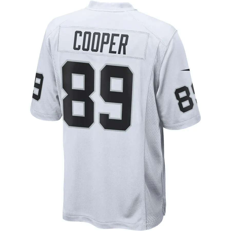 Amari Cooper Las Vegas Raiders Nike Youth Game Jersey - White - Image 3