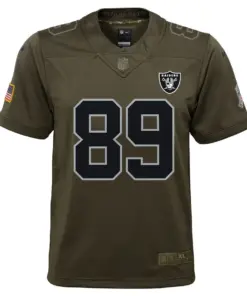 Alternative view of Amari Cooper Las Vegas Raiders Nike Youth Salute to Service Game Jersey - Olive