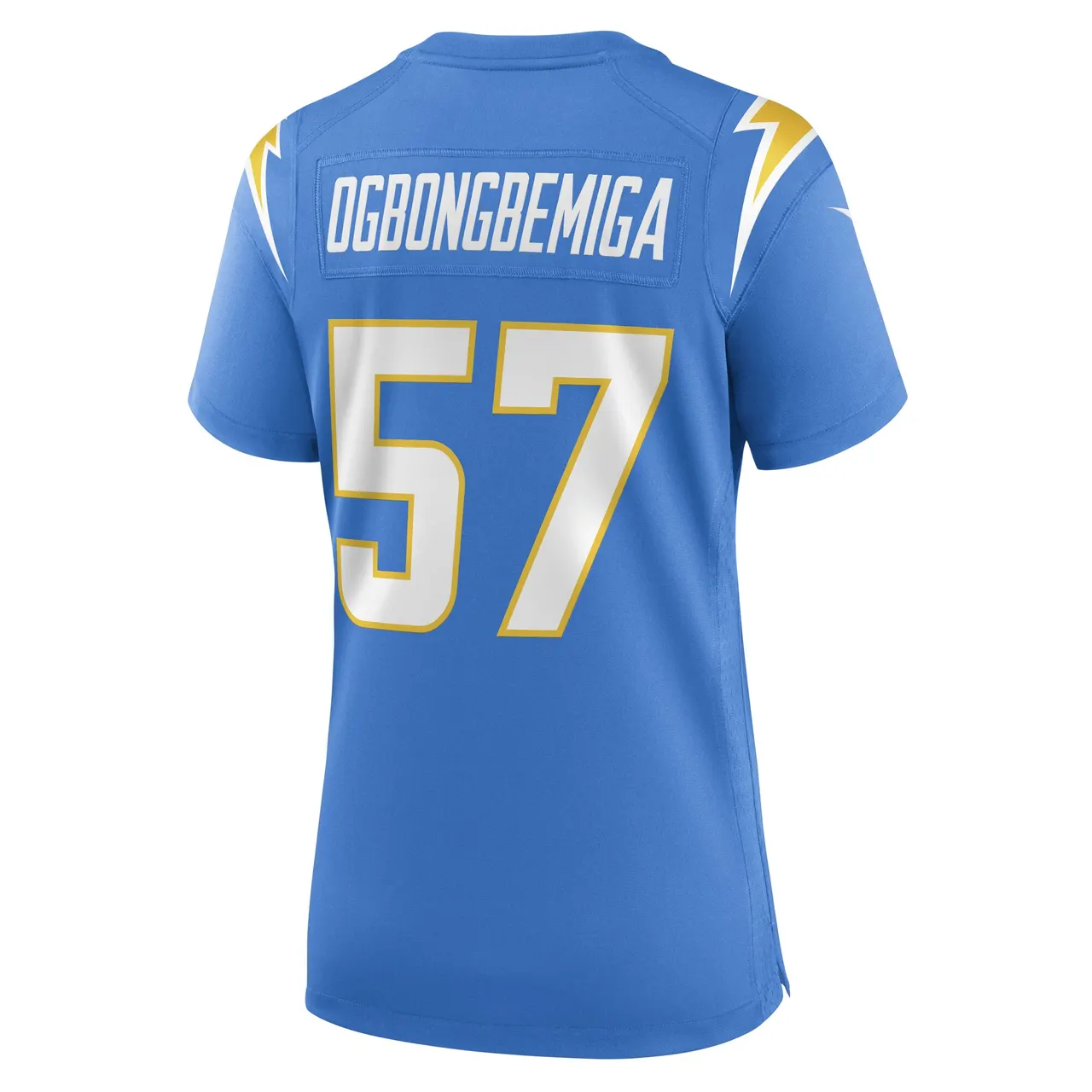 Amen Ogbongbemiga Los Angeles Chargers Nike Women's Game Player Jersey - Powder Blue - Image 4