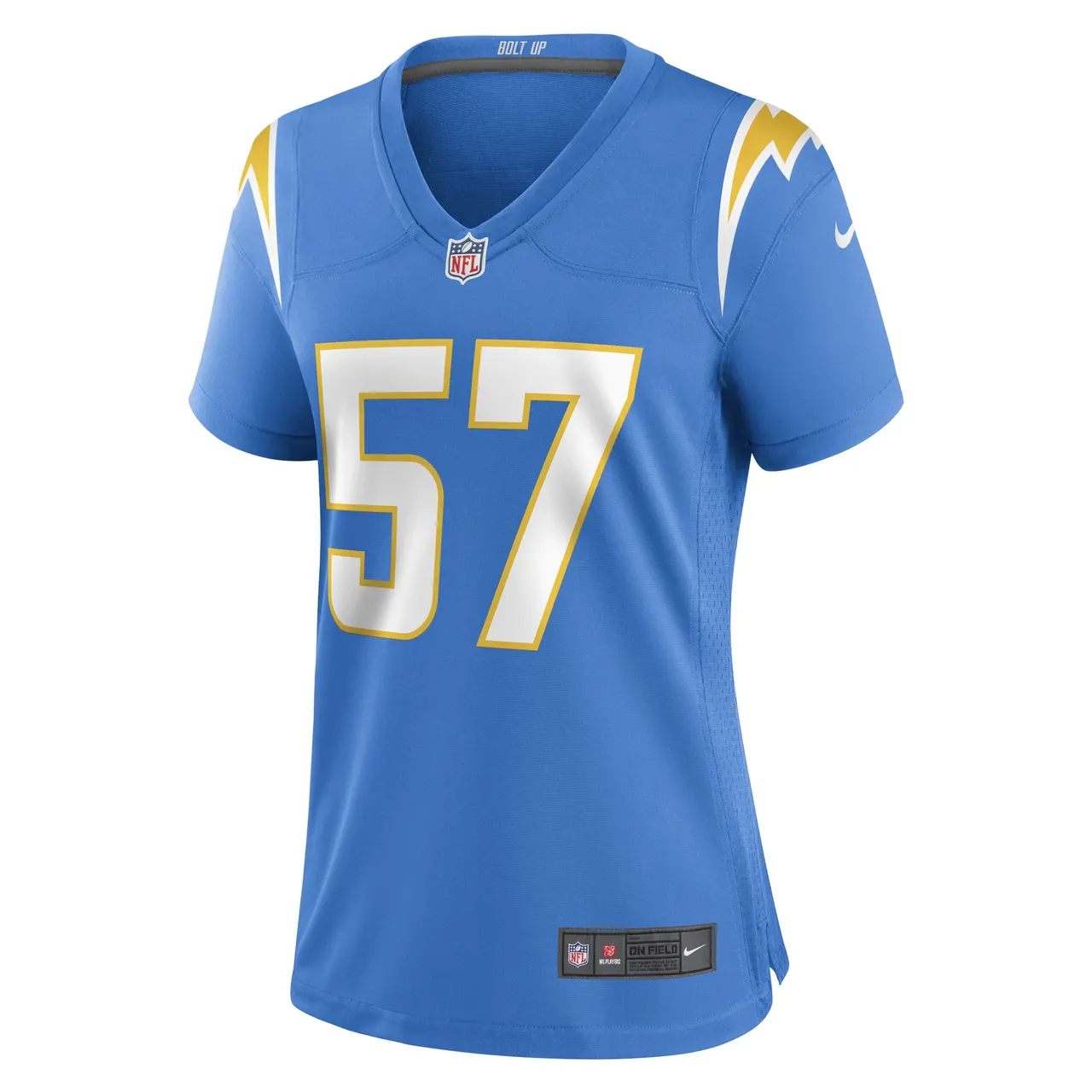 Amen Ogbongbemiga Los Angeles Chargers Nike Women's Game Player Jersey - Powder Blue - Image 3