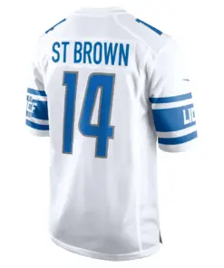 Amon-Ra St. Brown Detroit Lions Nike Player Game Jersey - Royal Blue - Image 7