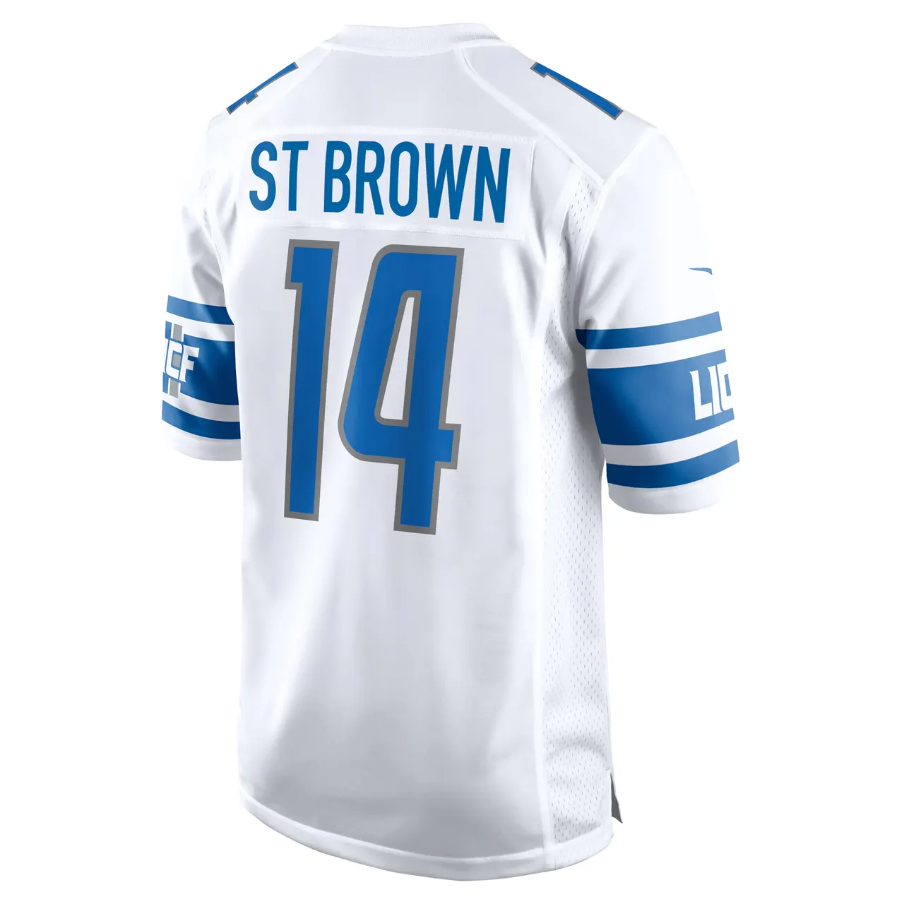 Amon-Ra St. Brown Detroit Lions Nike Player Game Jersey - White - Image 4