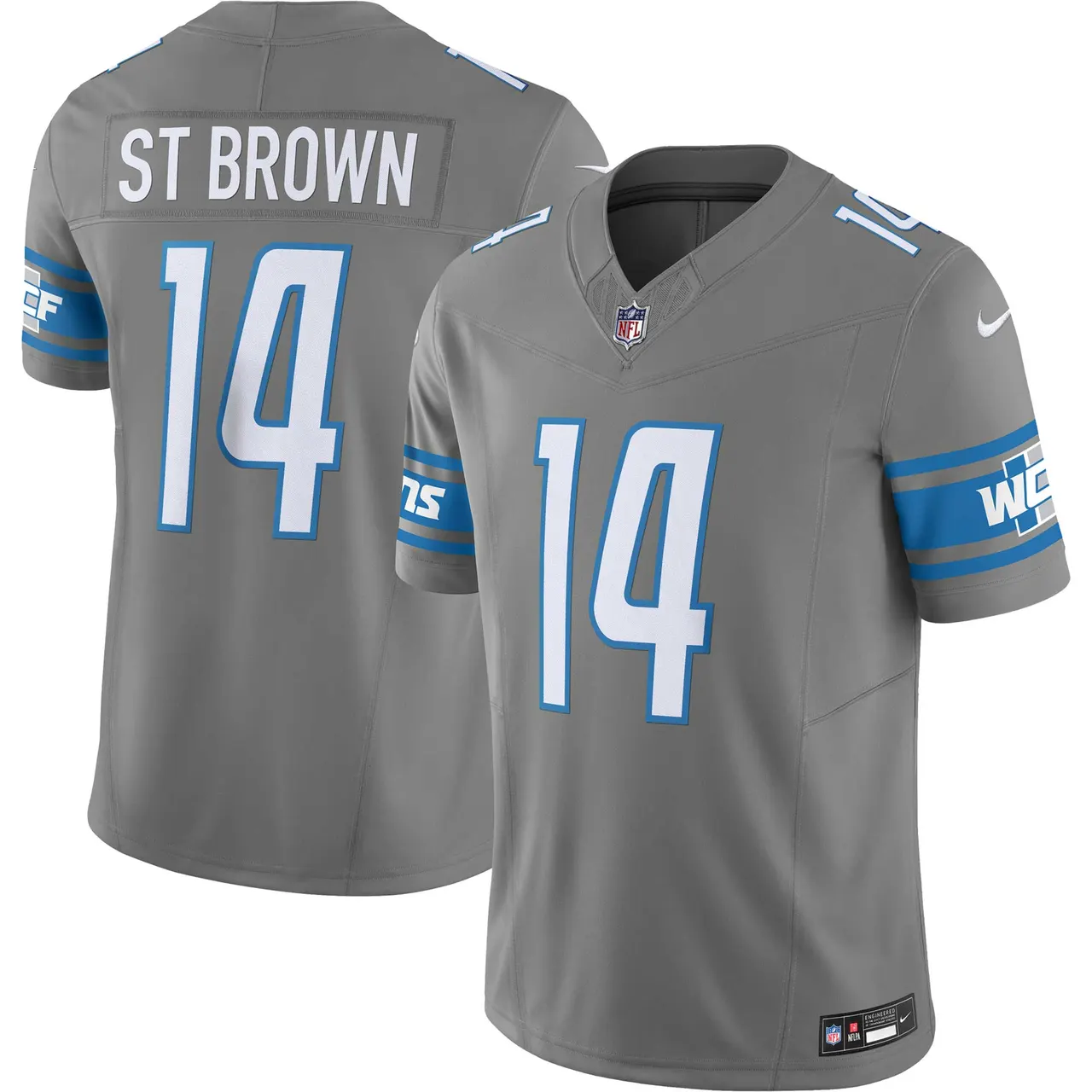 Amon-Ra St. Brown Detroit Lions Nike Vapor F.U.S.E. Limited Jersey - Royal Blue - Image 11