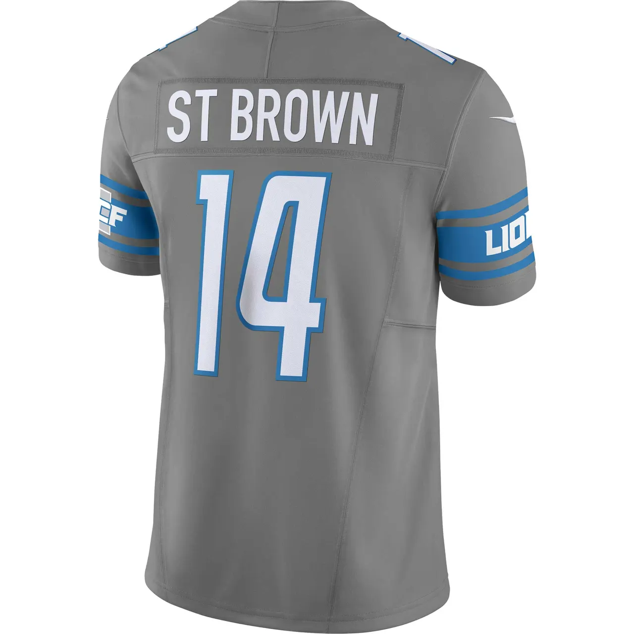 Amon-Ra St. Brown Detroit Lions Nike Vapor F.U.S.E. Limited Jersey - Silver - Image 4
