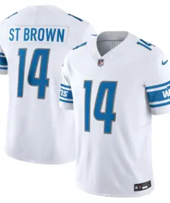 Amon-Ra St. Brown Detroit Lions Nike Vapor F.U.S.E. Limited Jersey - Silver - Image 19