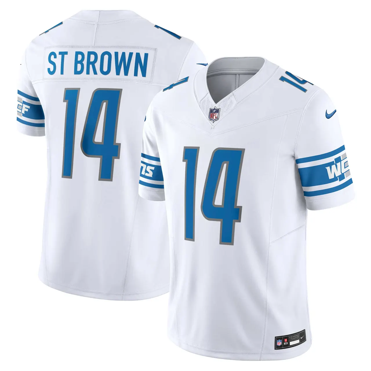 Amon-Ra St. Brown Detroit Lions Nike Vapor F.U.S.E. Limited Jersey - Silver - Image 19
