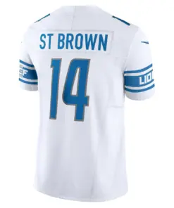 Amon-Ra St. Brown Detroit Lions Nike Vapor F.U.S.E. Limited Jersey - White - Image 4