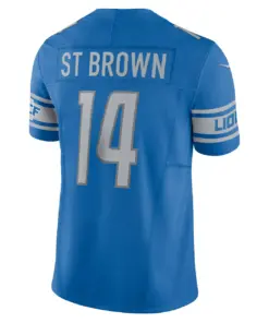 Amon-Ra St. Brown Detroit Lions Nike Vapor F.U.S.E. Limited Jersey - White - Image 7