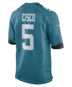 Andre Cisco Jacksonville Jaguars Nike Game Player Jersey - Teal - Image 3