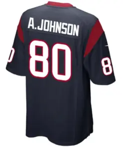 Andre Johnson Houston Texans Nike Youth Team Color Game Jersey - Navy Blue - Image 3