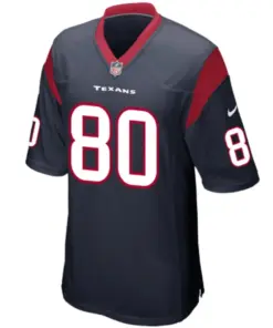 Alternative view of Andre Johnson Houston Texans Nike Youth Team Color Game Jersey - Navy Blue