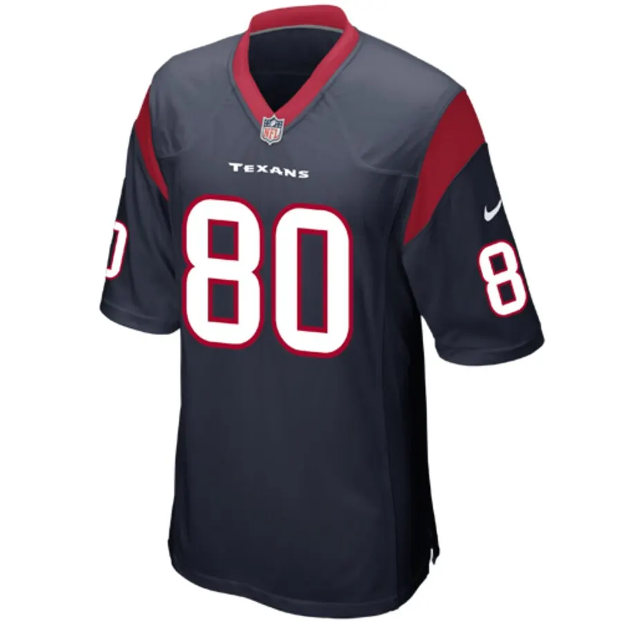 Andre Johnson Houston Texans Nike Youth Team Color Game Jersey - Navy Blue - Image 2