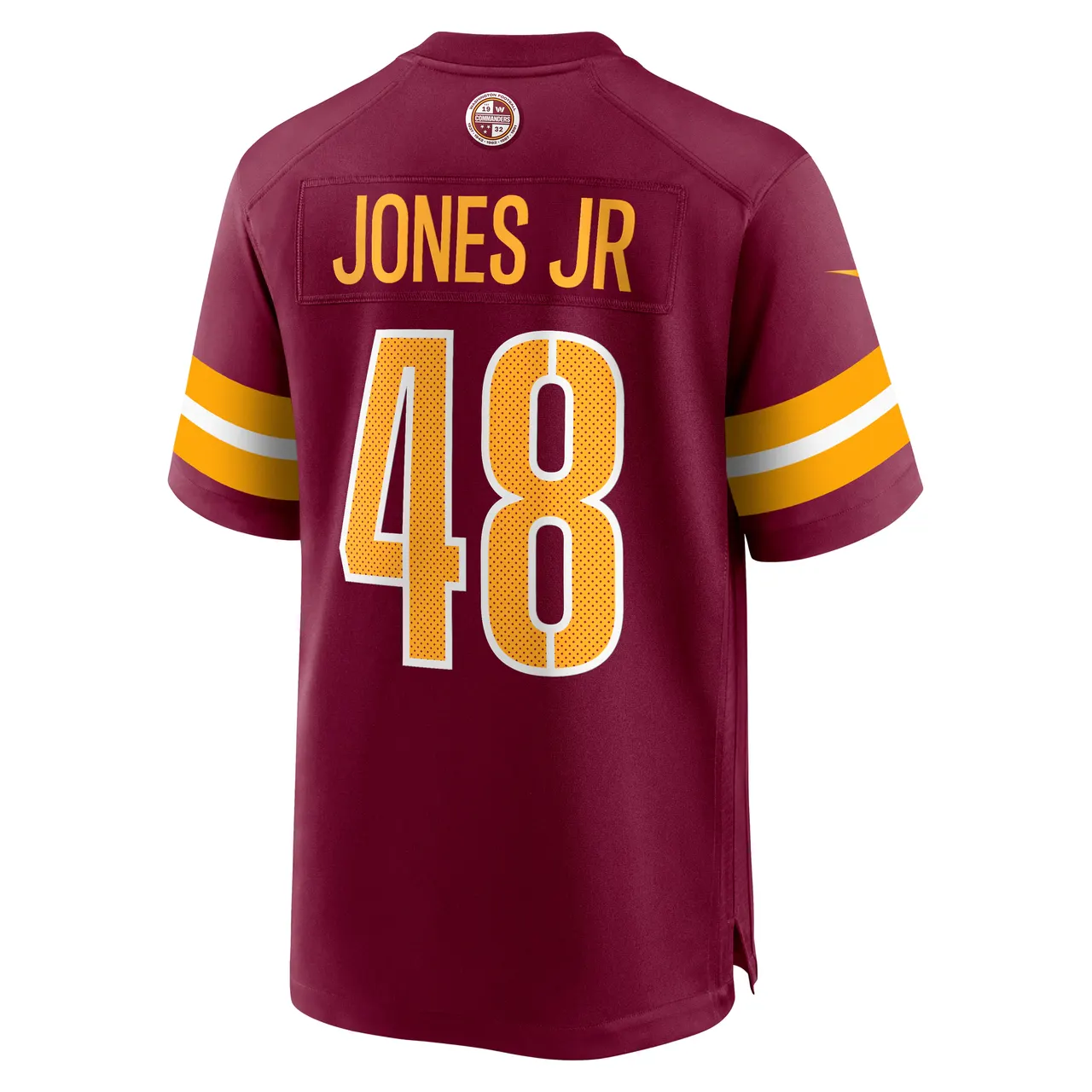 Andre Jones Jr. #48 Washington Commanders Nike Team Game Jersey - Burgundy - Image 4