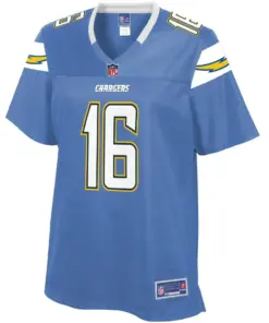 Alternative view of Andre Patton Los Angeles Chargers NFL Pro Line Women's Team Player Jersey - Powder Blue