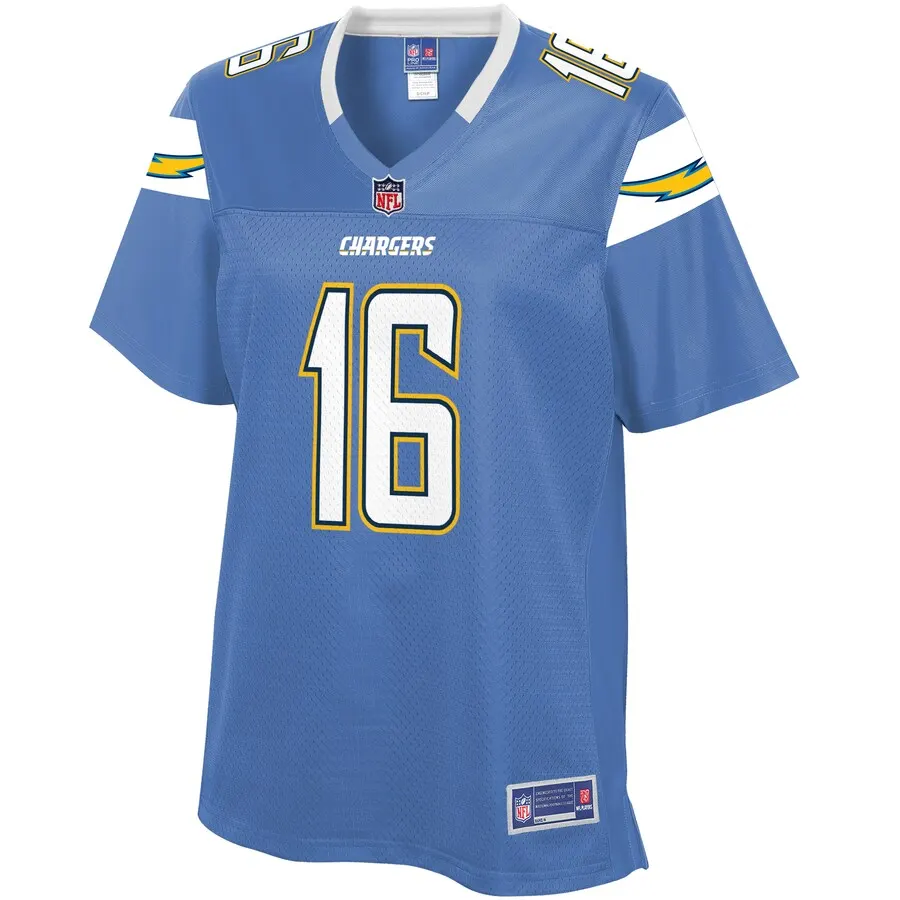 Andre Patton Los Angeles Chargers NFL Pro Line Women's Team Player Jersey - Powder Blue - Image 2